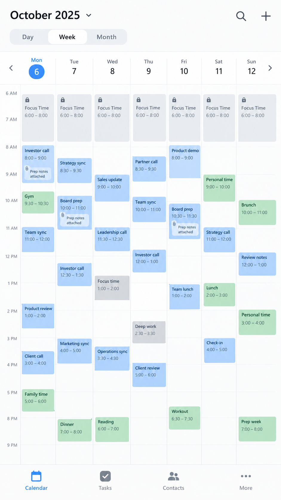 Executive calendar managed by an assistant
